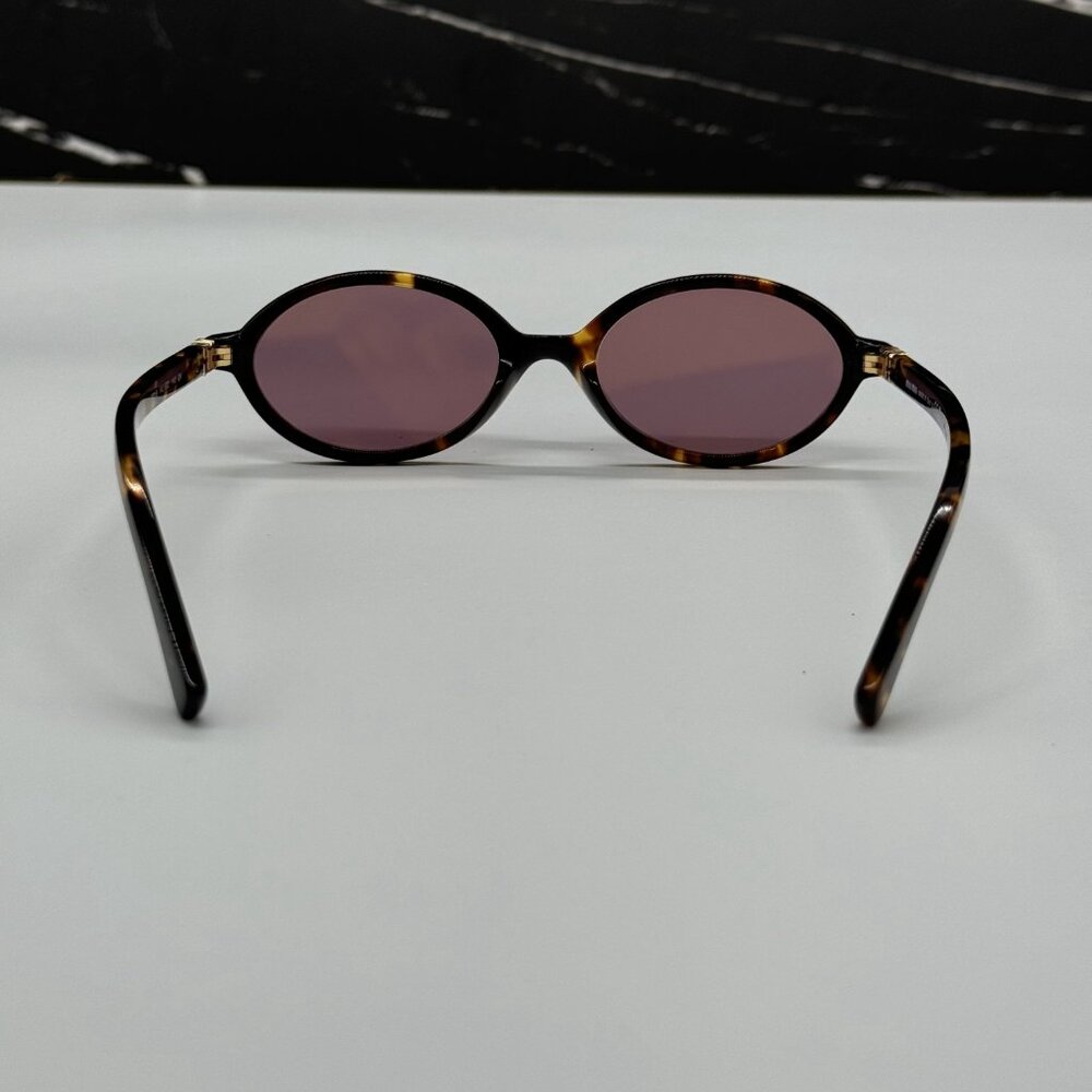 NEW MIU MIU MU04ZS VAU50D OVAL WOMEN MIU MIU SUNGLASSES MU04ZSF PINK MIU MIU - Picture 9 of 12